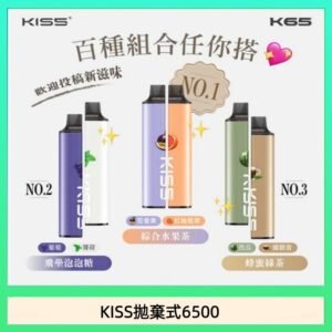凱斯KISS拋棄式6500口一次性電子煙磁吸式混搭口味充電款